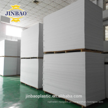 JINBAO UV-anti à prova d &#39;água dura brilhante 3mm branco folha de espuma de PVC